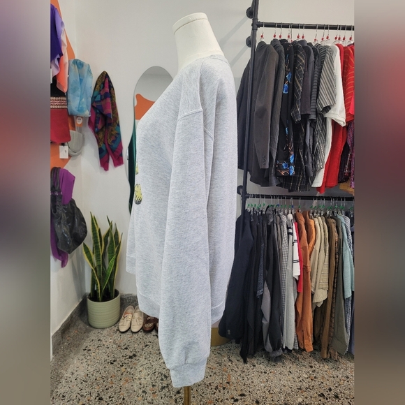 Garfield Gray Graphic Vintage Men's Crewneck - Picture 4 of 6